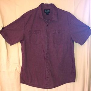 Burgundy Retrofit short sleeve shirt